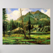 Bierstadt - Sierra Nevada Mountains, fine kunst Poster (Voorkant)