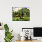 Bierstadt - Sierra Nevada Mountains, Poster (Thuiskantoor)