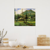 Bierstadt - Sierra Nevada Mountains, Poster (Keuken)
