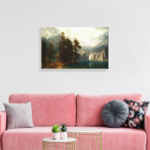 Bierstadt Sierra Nevadas Canvas Afdruk (Insitu (Woonkamer))