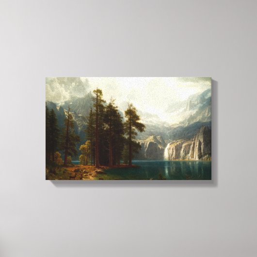 Bierstadt Sierra Nevadas Canvas Afdruk (Voorkant)