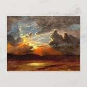 Bierstadt - Sunlit Skies, prachtige landschapskuns Briefkaart (Voorkant)