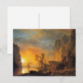 Bierstadt Sunset in de Rockies Painting Briefkaart (Voorkant / Achterkant)