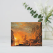Bierstadt - Sunset in the Rockies Briefkaart (Staand voorkant)