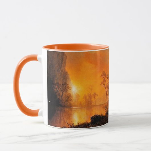 Bierstadt - Sunset in the Rockies Mok (Links)