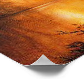 Bierstadt - Sunset in the Rockies, Poster (Hoek)