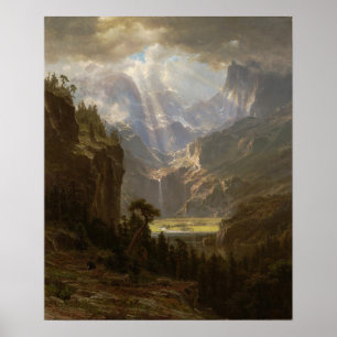 Bierstadt - The Rocky Mountains Lander's Peak 1863 Poster