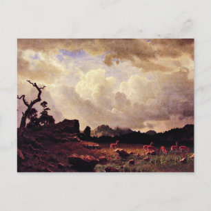 Bierstadt - Thunderstorm in de Rocky Mountains Briefkaart
