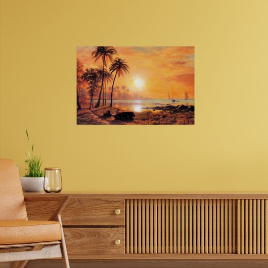 Bierstadt - Tropisch Landschap Poster (Woonkamer 2)