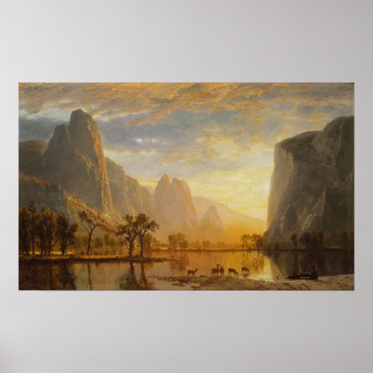 Bierstadt - Vallei van de Yosemite Poster (Voorkant)
