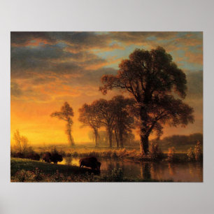 Bierstadt - Westerne Kansas Poster
