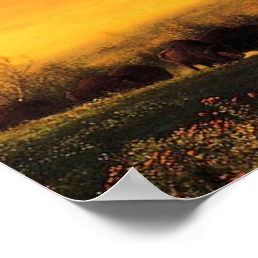 Bierstadt - Westerne Kansas Poster (Hoek)