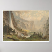 Bierstadt Yosemite Valley, Californië (1884A) Poster (Voorkant)