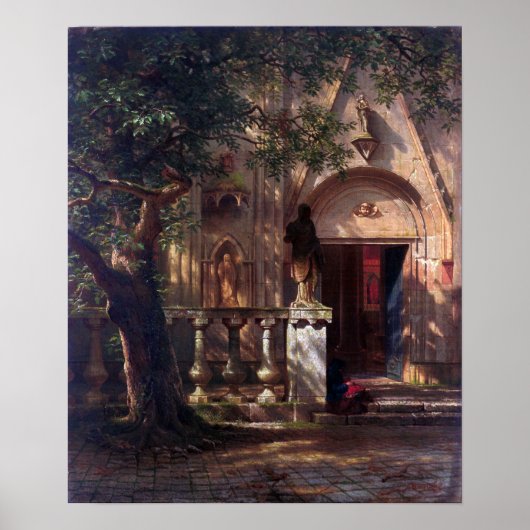 Bierstadt - Zonlicht en schaduw Poster (Voorkant)