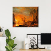 Bierstadt - Zonsondergang in de Rockies, Poster (Thuiskantoor)
