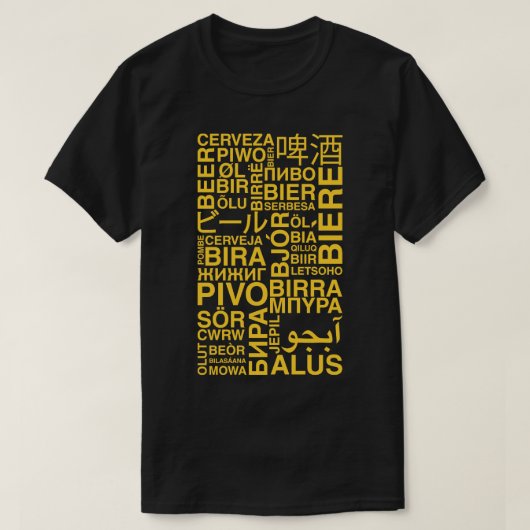 biertaal t-shirt (Design voorkant)