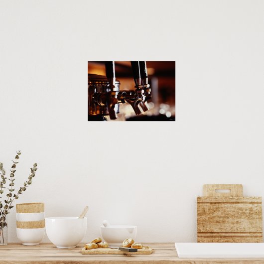 Biertapkranen Poster (Keuken)