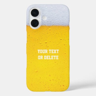 Biertextuur achtergrond iPhone 16 hoesje