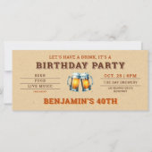 Bierthema Brouwerij Ticket Mannen (Voorkant)