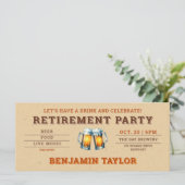 Bierthemaplatform Ticket Kraft Pensioenfeestje (Staand voorkant)