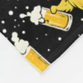 Biertijd Madafakas Grappig Meme Duck Goose Retro Fleece Deken (Hoek)