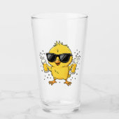 Biertijd Madafakas Grappig Meme Duck Goose Retro Glas (Voorkant)