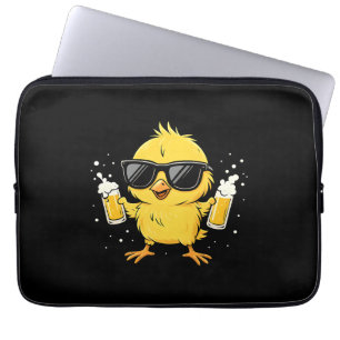 Biertijd Madafakas Grappig Meme Duck Goose Retro Laptop Sleeve