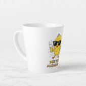 Biertijd Madafakas Grappig Meme Duck Goose Retro Latte Mok (Linkerhoek)