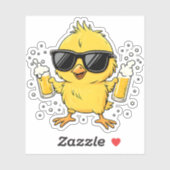 Biertijd Madafakas Grappig Meme Duck Goose Retro Sticker (Vel)