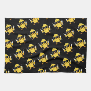 Biertijd Madafakas Grappig Meme Duck Goose Retro Theedoek