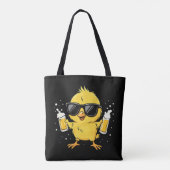 Biertijd Madafakas Grappig Meme Duck Goose Retro Tote Bag (Achterkant)