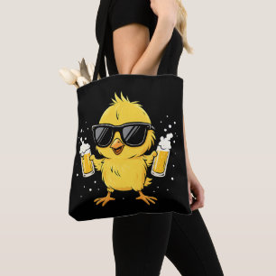 Biertijd Madafakas Grappig Meme Duck Goose Retro Tote Bag