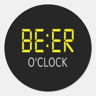 Biertijd Ronde Sticker