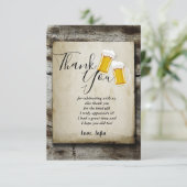 biertje , een bijbels land bedankt je kaart (Staand voorkant)