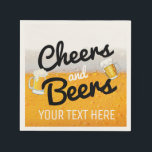 Biertje en Cheers|Schuimend IJs Koud Bier Servet<br><div class="desc">Biertje en Cheers|Schuimend IJs Koud Bier Servet
Voor de bierliefhebber in je leven.</div>