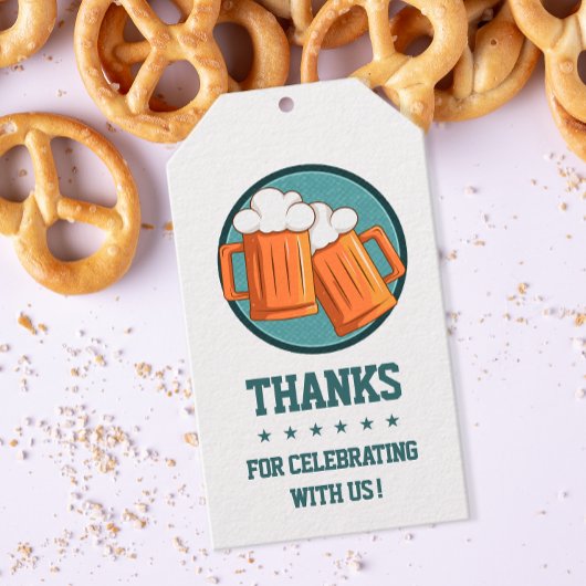 Biertje Verjaardag Bedankt Cadeaulabel