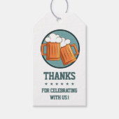 Biertje Verjaardag Bedankt Cadeaulabel (Voorkant)