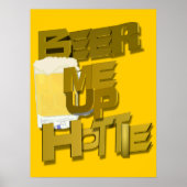 biertje voor me poster (Voorkant)