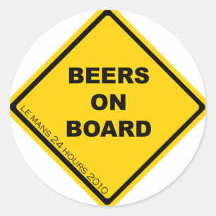 Biertjes aan boord Sticker Set