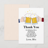 biertjes, bier, bier bedankt je kaart (Voorkant / Achterkant)