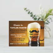 Biertjes en Jongens Avond Uit Uitnodiging voor een (Staand voorkant)