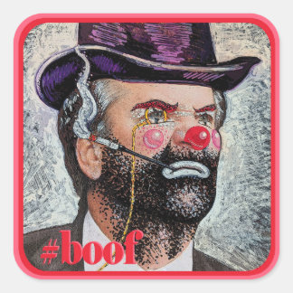 Biertjes van een clown: Lord Boof Vierkante Sticker