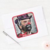 Biertjes van een clown: Lord Boof Vierkante Sticker (Envelop)