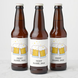 biertjes, volwassen verjaardag, bruiloft, feest bier etiket