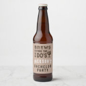 Biertjes voor de Afscheidsparty van de Jongste Vri Bier Etiket (Voorkant)
