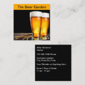 Biertuin Bar en restaurant Vierkante Visitekaartje (Voorkant / Achterkant)