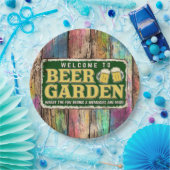 Biertuin  papieren bordje (Feest)