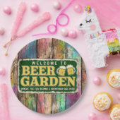 Biertuin  papieren bordje (Feest)