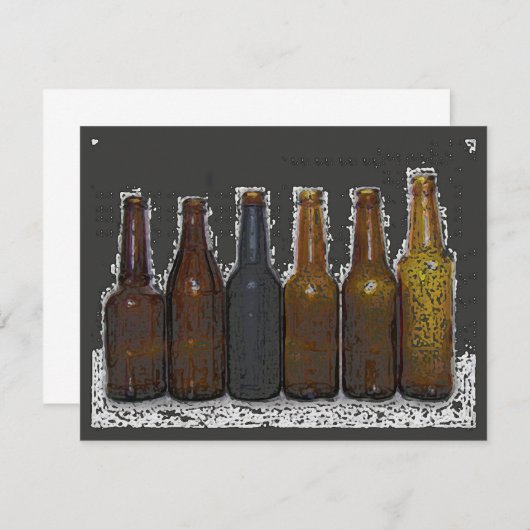 Bieruitnodiging - Bieraankondigingen / Uitnodiging (Voorkant / Achterkant)