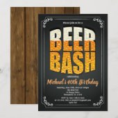 Bierverjaardagscalkbord man retro bar kaart (Voorkant / Achterkant)